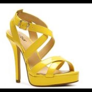 Moda Spana Yellow Heels (LOWEST PRICE)